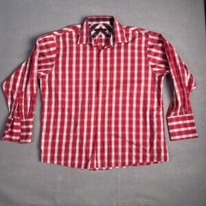 Sean John 90s Y2K Casual Button Front Dress Shirt Men Big‎ 18.5/35 Long Sleeve